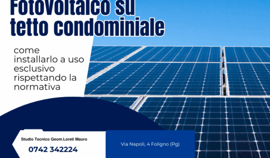 Fotovoltaico tetto condominiale